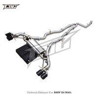 Système d'échappement Catback Valvetronic Boska SUS304 pour BMW X3 X4 M40i 3.0T 2018-2025, silencieux avec embouts en carbone noir