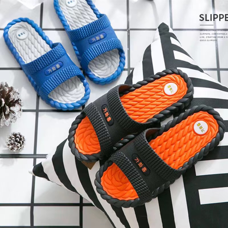 Shower Slippers Women Men Summer Indoor Floor Non-slip EVA Slipper Slides Couple Family Beach Hotel Bathroom Sandal Antislip