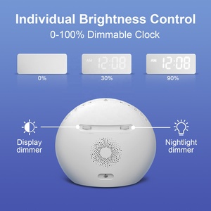 Macchina del rumore bianco HiFiD con luce notturna a LED a 8 colori e sveglia intelligente con simulazione dell'alba - Product Image 6