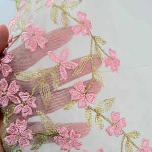 Thiết kế mới hoa thêu ren trang trí Handmade Tulle ren vải TRIM cho quần áo Wedding Evening DRESS ren cắt tỉa - Product Image 3