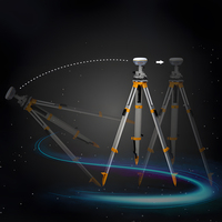 Nouveau Récepteur GNSS RTK Compact South GALAXY G2 1760 Canaux GPS Base et Rover Instrument de Topographie Portable IMU Land Rover
