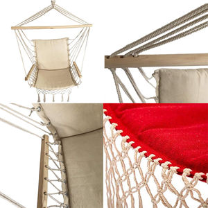 Sedia a dondolo in cotone moderno <span class=keywords><strong>Deluxe</strong></span> con braccioli regolabili per soggiorno esterno in camera da letto o uso alberghiero - Product Image 5