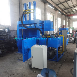 Doppel zylinder 200 Tonnen hydraulische vertikale Ballen presse zum Verpacken Karton Kunststoff folie Karton Dose Aluminium Edelstahl - Product Image 2