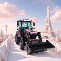 Tracteur agricole Yunnei Diesel 50HP 4WD avec certification EU COC, moteur et pompe à transmission par engrenages pour les opérations agricoles en Europe