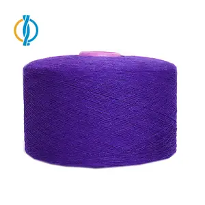 20s/1 18s/1 purple color yarn cotton 30 polyester 70 blended recycled yarn open end for circular knitting machine