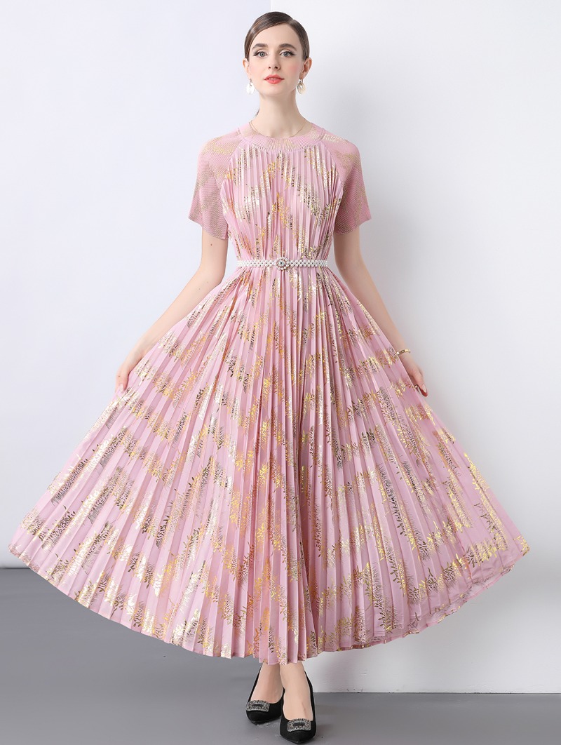 Runway 9906 Floral Print Maxi Chiffon Dress For Women