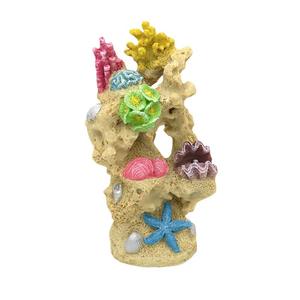 Aquarium Koraal Decoratie Hars Aquarium Verbergt Berggrot <span class=keywords><strong>Betta</strong></span> Vissen Schuilplaats Rots Koraalrif Ornament - Product Image 1