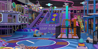Équipement de terrain de jeu intérieur sur le thème de l'espace personnalisé pour enfants avec piscine à balles, toboggans LED et structures d'escalade pour centres commerciaux