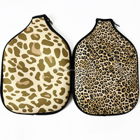 Drop Shipping RTS Imprimé Léopard Sublimation Néoprène Pickleball Paddle Covers