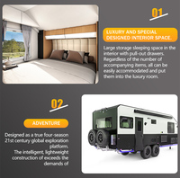 Caravanes avec douche Toilette Rv Camper Classe a 26. châssis Suspension indépendante Camper Trailer