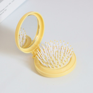 Folding airbag <b>small</b> comb with makeup <b>mirror</b> DIY cute girl air cushion head massage combing <b>mirror</b> integrated wholesale - Product Image 3