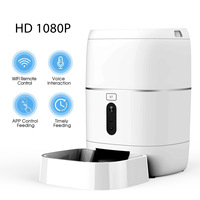 Distributeur automatique de nourriture pour animaux de compagnie Tuya Smart, matériau PC, capacité 6L, contrôle par application, Wi-Fi sans fil, commande vocale Alexa/Google, longue durée de vie