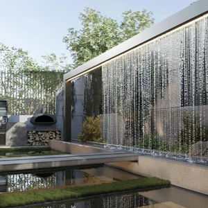 Fuente de Agua en Cortina para Exteriores - Tamaño Personalizable, Ecológica, Elegante y Magnífica <span class=keywords><strong>Cascada</strong></span> Decorativa para Jardín - Product Image 5