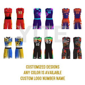 Uniformes de Baloncesto Sublimados en Amarillo y Negro, Diseño Personalizado, Conjuntos de Camisetas de Baloncesto para Hombre - Product Image 2