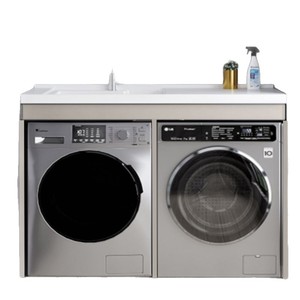 Ensemble de lavabo intégré en aluminium pour machine à laver, évier de balcon domestique, lavabo pour se laver les mains - Product Image 5