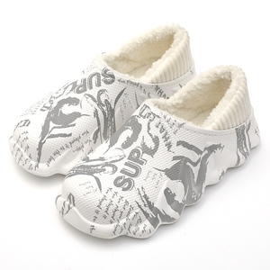 Nouvelles pantoufles chaudes imperméables tendance, sabots d'hiver confortables antidérapants à coupe large, chaussures <span class=keywords><strong>orthopédiques</strong></span>, claquettes fourrées OEM pour hommes - Product Image 2