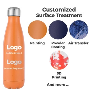 Prix de gros Tasses à double paroi en acier inoxydable 18/8 <span class=keywords><strong>Gourde</strong></span> D "eau Thermos Garder l'eau chaude et froide Tasses Bouteilles pendant <span class=keywords><strong>24</strong></span> heures - Product Image 1