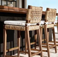 Tabouret de bar empilable en chêne de qualité supérieure, haut de gamme, robuste et durable