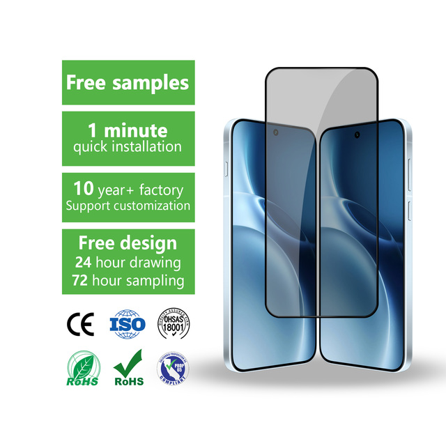 Hot Sale Anti-spy Privacy Glass Screen Protector Tempered Glass Full Coverage Glass Film for OPPO Find X9 Pro