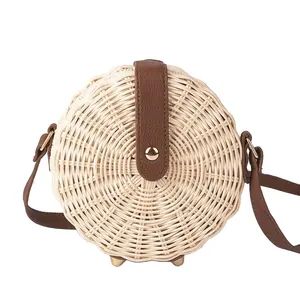 New Trend 2023 of Fashion Rattan Handbag Vietnam Manufacturers Crossbody Bag Beach Bag Summer Bag Purse FBA Amazon