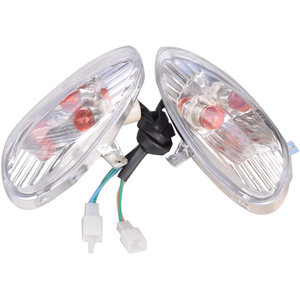 GOOFIT Clignotant de remplacement pour GY6 50cc <span class=keywords><strong>Chinois</strong></span> Taotao <span class=keywords><strong>Kymco</strong></span> Scooter Moped Blanc - Product Image 4