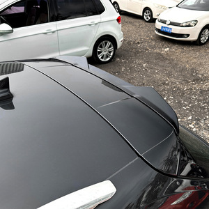 Audi Rear Spoiler Piano Black Carbon Fiber Texture Ducktail Trunk Wing 2017-2024 Avant B9 <b>Sline</b> - Product Image 3