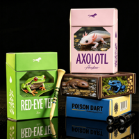 Boîte à cigarettes portable de luxe moderne au design original de style vintage, fabriquée sur mesure, avec tees de golf en bois de bambou