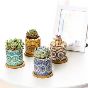 Macetas de cerámica para plantas suculentas, decoración interior, diseño persa, 3,1 pulgadas - Product Image 4