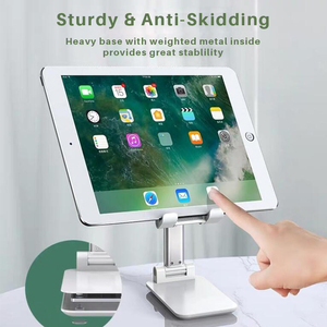 Support universel pliable pour téléphone et <span class=keywords><strong>tablette</strong></span>, pour bureau OEM, réglable avec <span class=keywords><strong>miroir</strong></span>, 1 pièce - Product Image 6
