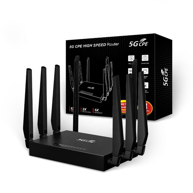 5G CPE HIGH SPEED Router NSA/SA OEM 5g Router with Sim Card Slot 5X Fast Ethemnet Ports 5g Router 5g Modem