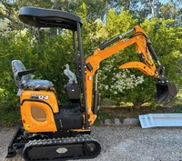 Nouvelle mini-excavatrice sur chenilles RHINOCEROS XN12 1040 kg, légère, diesel, EPA4 Euro V, avec moteur, pompe et toit amovible