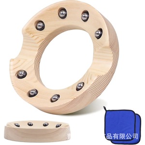 Wooden <b>Bowling</b> Ball Spinner Manual Polishing Base With Metal Balls For <b>Bowling</b> Equipment Display Stand - Product Image 5