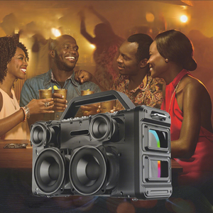 Système audio professionnel, caisson de basses, enceinte Bluetooth de haute qualité, portable, avec radio <span class=keywords><strong>FM</strong></span>, double microphone pour les fêtes - Product Image 3