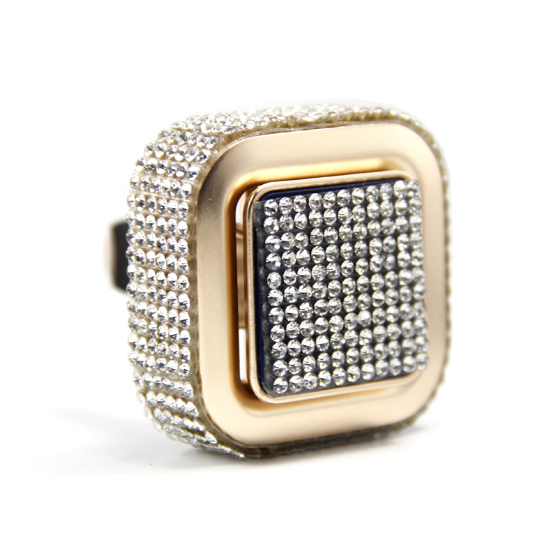 Запатентованный дизайн автомобильный ароматизатор металлический Алмазный квадратный портативный автомобильный освежитель воздуха с ароматом эфирных масел настраиваемый