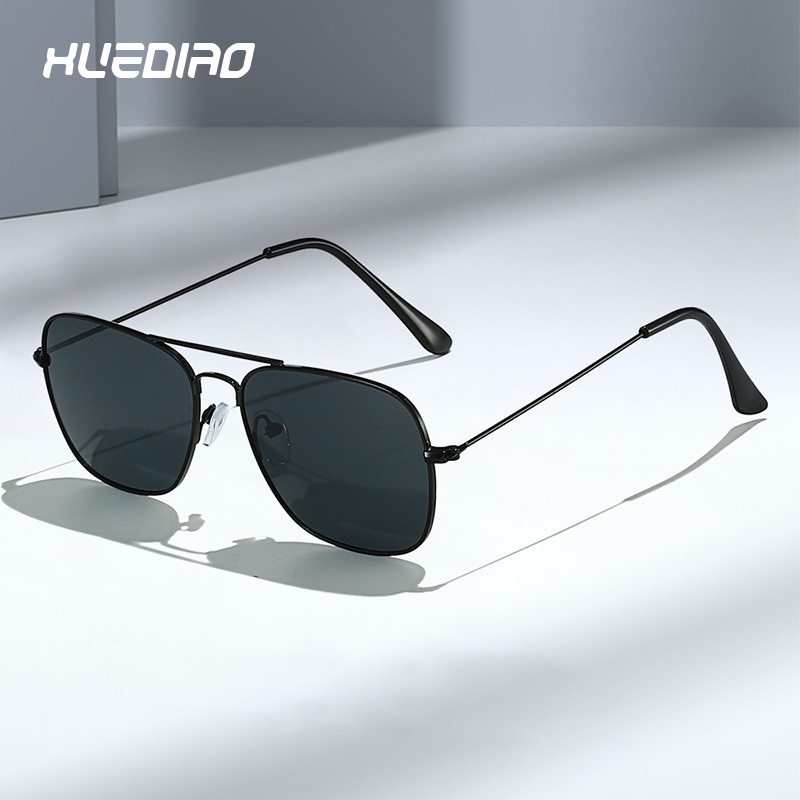 XUEDIAO 2025 Classic Square Sun Glasses for Men Retro Driver Metal Toad Shades UV400 Protection Sunglasses