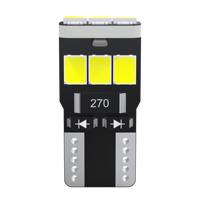 JiaChi Factory PriceBright Lampe de lecture de plaque d'immatriculation 100PCS Dc12v Lampe dôme intérieure blanche 9smd T10 W5W Phare antibrouillard