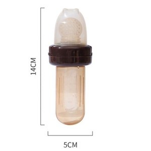 Cuillère à presser pour bébé en silicone de qualité alimentaire 2 en 1, <span class=keywords><strong>biberon</strong></span> et tétine, ensemble d'alimentation pour bébé en silicone - Product Image 6