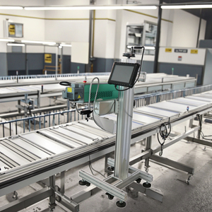 Dây chuyền sản xuất-cài đặt CO2 Laser đánh dấu cho thùng carton/gỗ/nhựa trong suốt engraves ngày biểu tượng mô hình hiệu quả - Product Image 5