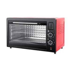 Toasters de convección de panadería personalizados, OEM, horno eléctrico incorporado para pizza y panadería holandesa, guantes para hornear, microondas