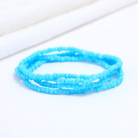 Perles de rocaille en verre coloré corps chaîne bijoux bohême taille perles couche pour femmes été plage