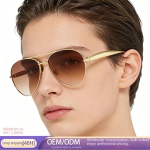 Gafas de sol con forma de Toma y montura metálica, un estilo retro, moderno y de alta gama, gafas de sol de estilo urbano para mujeres a la moda. - Product Image 1