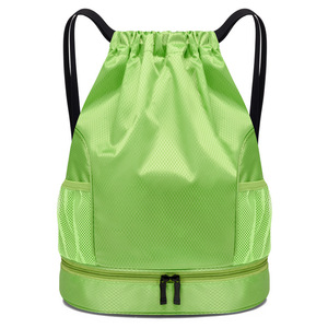 2026 Waterproof Sport Beach Gym Front Zipper Pouch Pocket Travel <b>Drawstring</b> <b>Backpack</b> Bag - Product Image 5