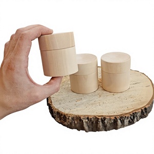 Natural <b>Bamboo</b> Wooden Jar 250ml Reusable Kitchen Storage <b>Container</b> with Wooden Lid Luxury Design for Spice AZ ENTERPRISES - Product Image 6