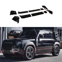 Kit carrosserie noir pour pare-chocs avant et arrière, calandre noire pour Land Rover Defender 90 110 2022 2023, kits de modification de carrosserie