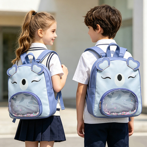 <span class=keywords><strong>Mochila</strong></span> Infantil Personalizada con Orejas de Animales en 3D, Impermeable, de PU, para Niños y Niñas en Edad <span class=keywords><strong>Preescolar</strong></span>, con Bolsillo <span class=keywords><strong>Transparente</strong></span> de Lentejuelas - Product Image 6