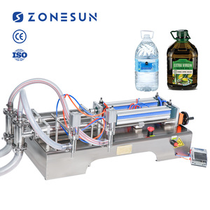 ZONESUN ZS-YT2P Fully Pneumatic Alcohol Hand Sanitizer Gel Liquid Soap <b>Bottle</b> <b>Dispenser</b> Filling Machine - Product Image 1