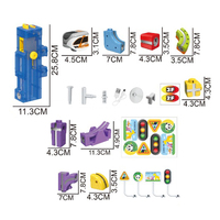 Popular Set de Tren Magnético DIY de 176 Piezas, Bloques de Construcción de Vías, Juguete Educativo de Ciencia y Construcción para Niños