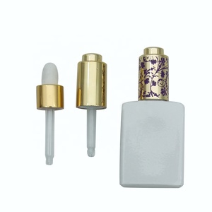 Haodexin 1oz 0.33oz 0.5oz 30ml plastik eloksallı alüminyum yağ serum cam damlalıklı şişeler pipet ile silecekleri ölçümleri ile - Product Image 5