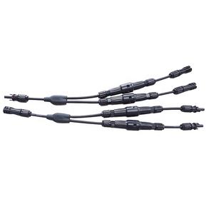 태양광 와이어 하네스 1500VDC IP68 등급 CATIII/2 보호 태양광 패널 병렬 연결 커넥터 인라인 퓨즈 PV 시스템 연결 - Product Image 1