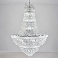 Lustre en cristal brillant fantaisie de l'usine d'éclairage Huaqi, luminaires suspendus dorés ovales pour balcon, chambre, disponibilité en gros